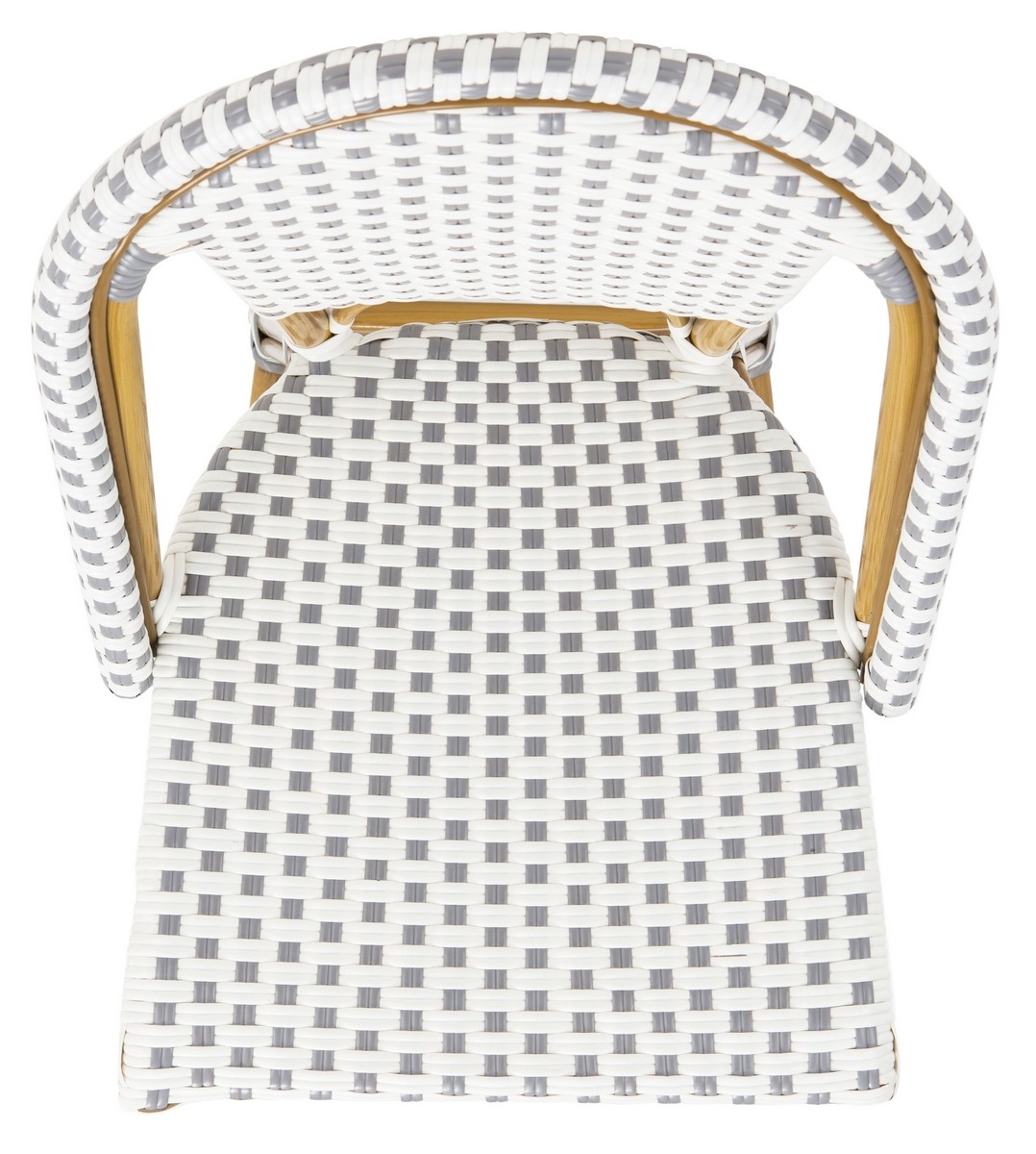 Zaid Bar stool - Grey/White - Safavieh - Image 4