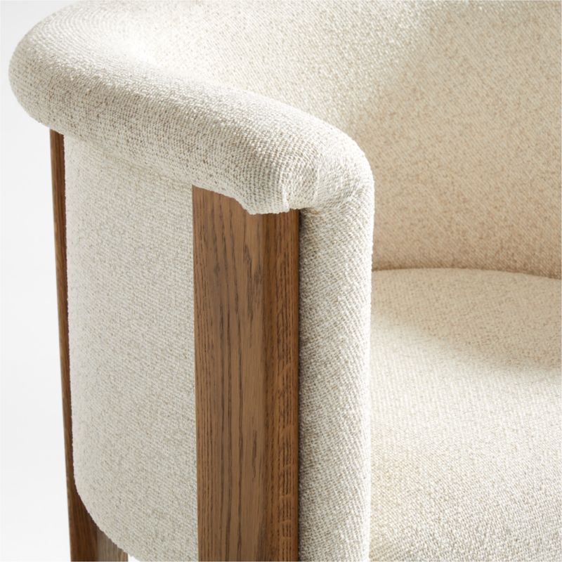 Axel Upholstered Curved Back Dining Chair - Image 8