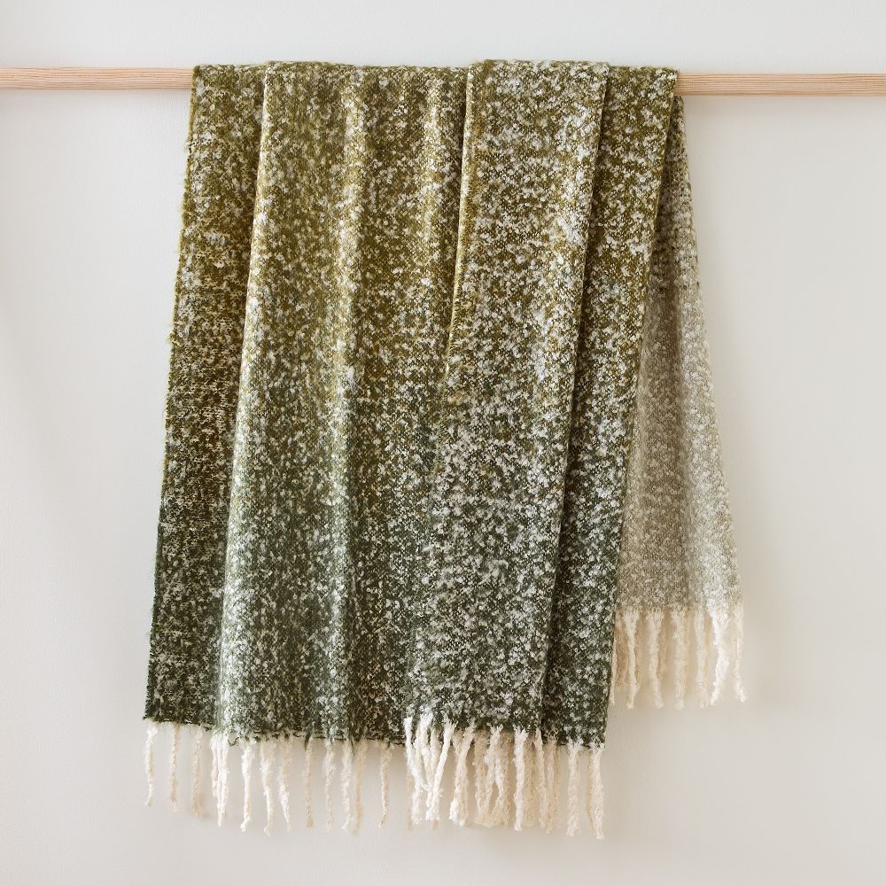 Ombre Throw, Evergreen, 50x60 - Image 0