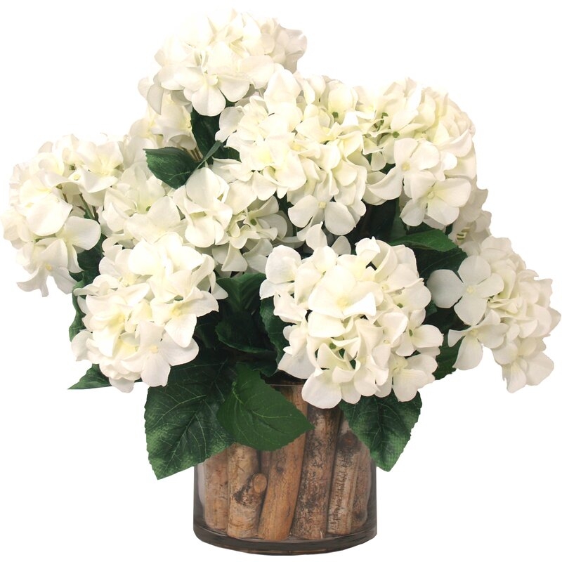 Hydrangea Floral Arrangement in Pot 16'' H - Image 0