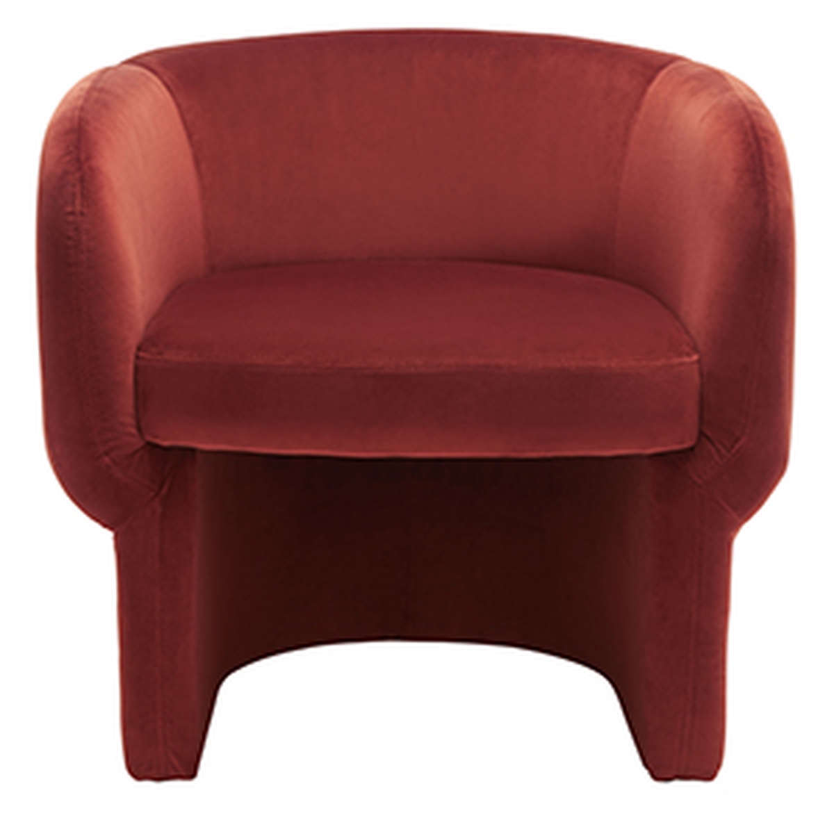 Kellyanne Modern Accent Chair  - Rust - Image 1