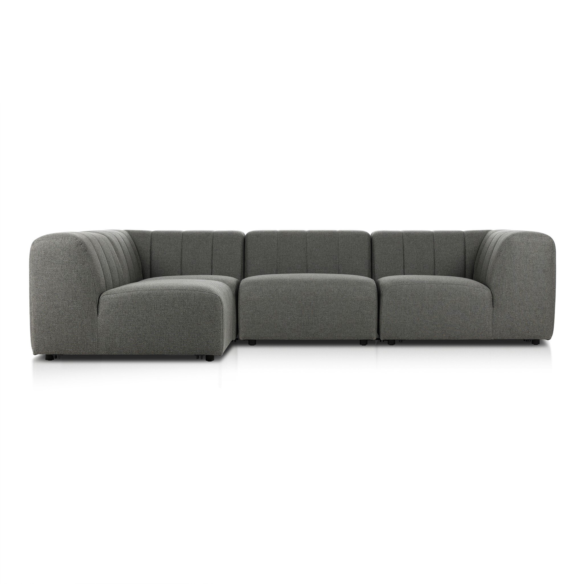Gwen Outdoor 4-Piece Sectional - Hayes Charcoal - Image 0