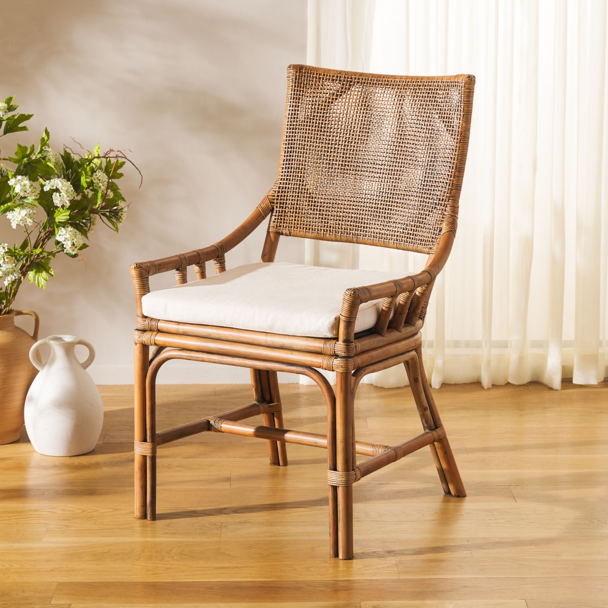 Donatella Chair - Honey/White - Image 1
