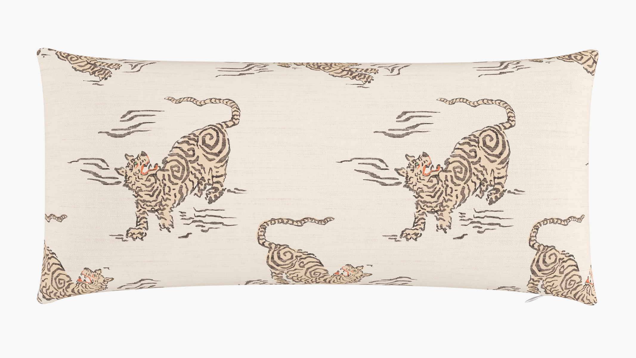 Throw Pillow 14" x 30", Canvas Tigresse, 14" x 30" - Image 0