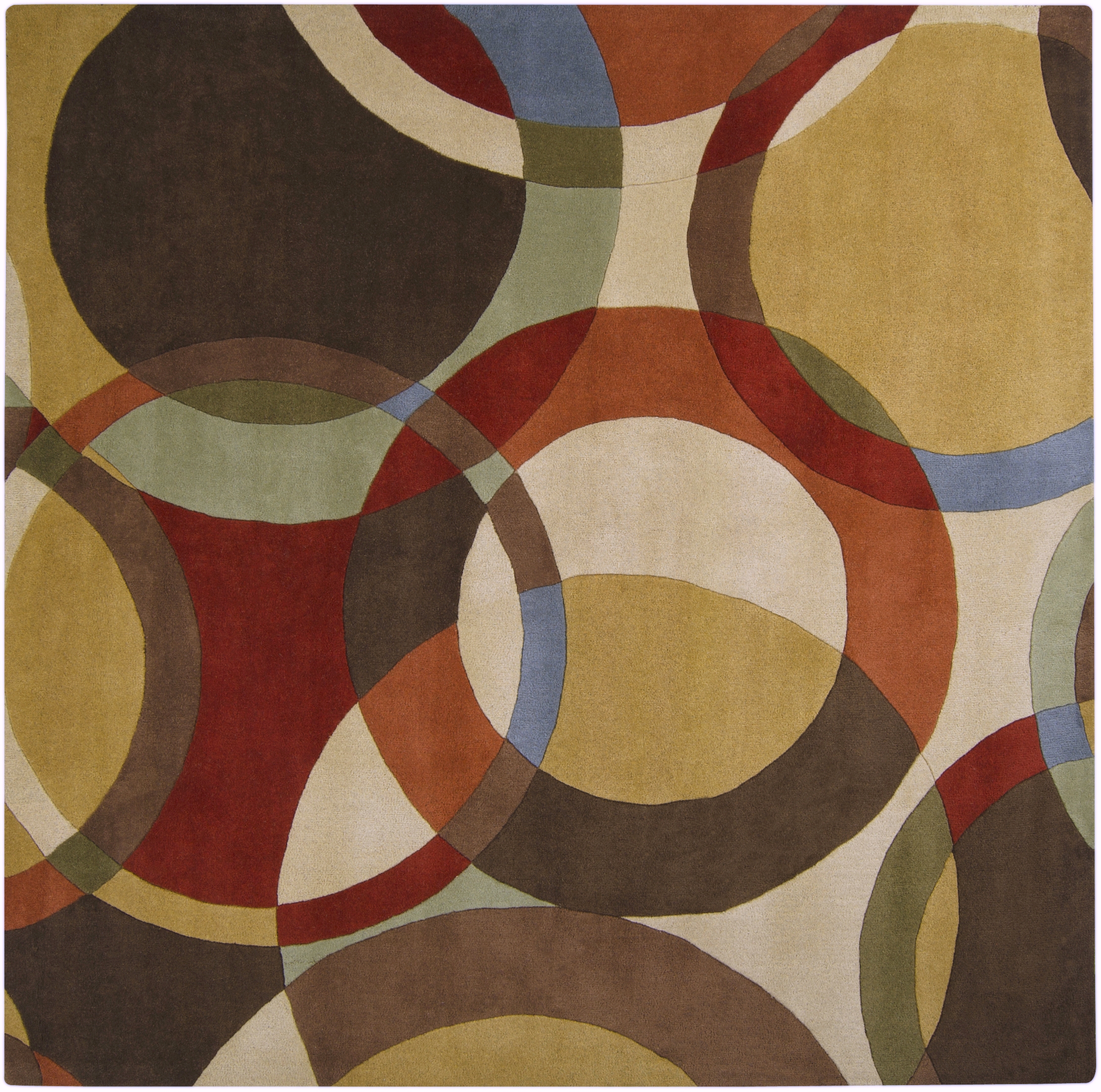 Forum Brown Indoor 4' x 4' Handmade Rug - Image 0