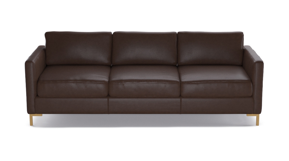 Modern Sofa | Steamboat Brown Leather - Image 0