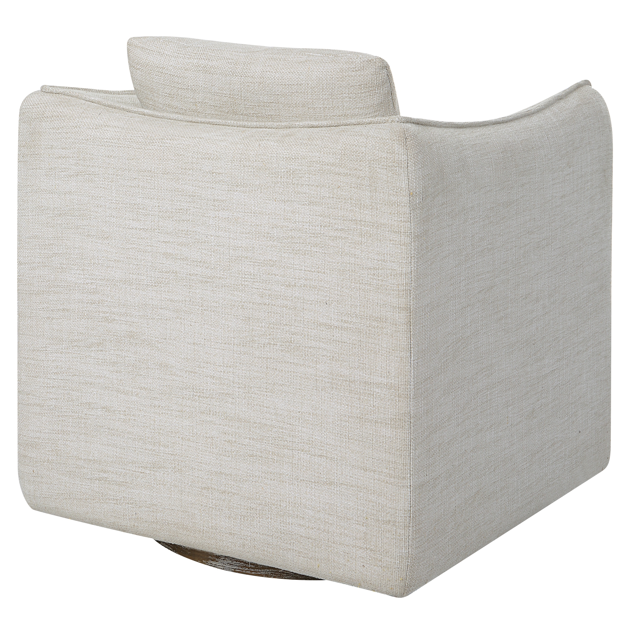 Corben White Swivel Armchair - Image 5