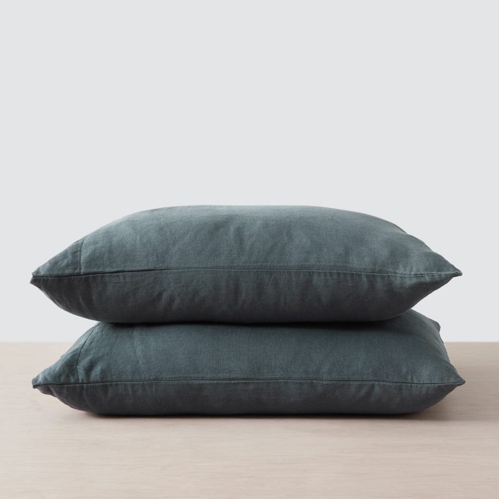 The Citizenry Stonewashed Linen Pillowcases | Standard | Aegean Blue - Image 0