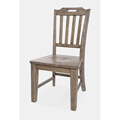 Blairmore Solid Wood Slat Back Side Chair in Taupe (Set of 2) - Image 0