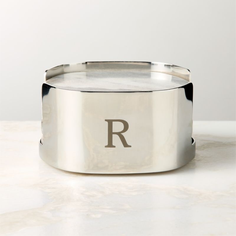 Matteo Grey Marble Coasters Set of 4 - Image 3