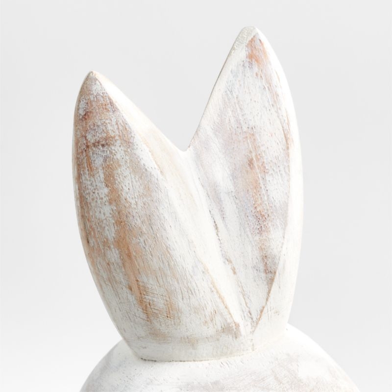 Medium Wood Bunny 9" - Image 2