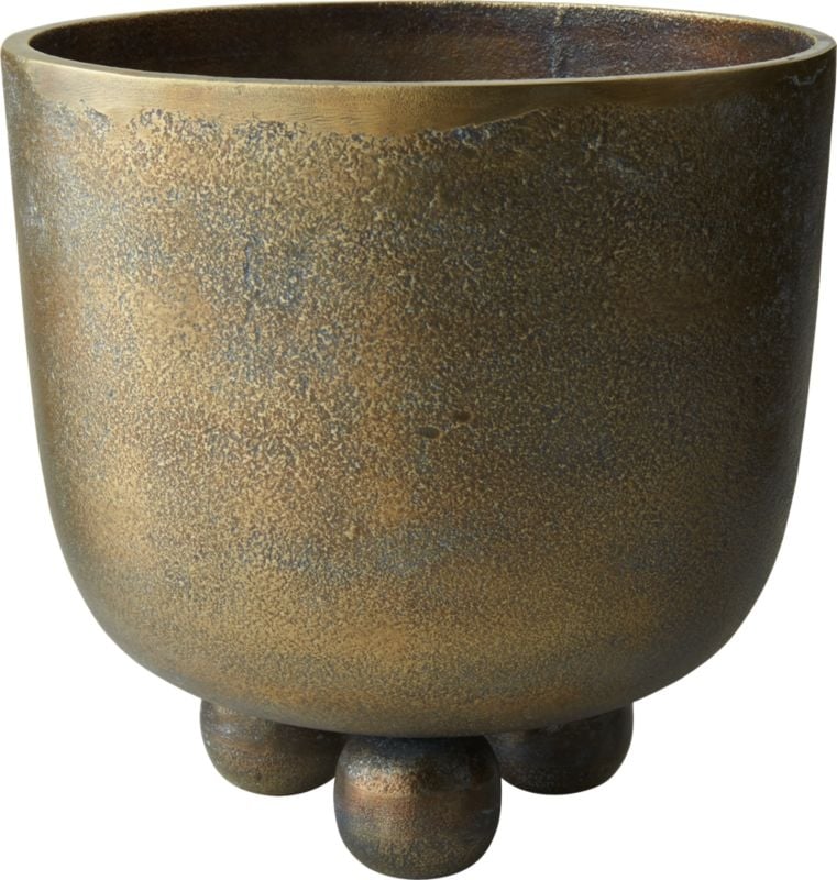 Capo Brass Footed Planter - Image 3