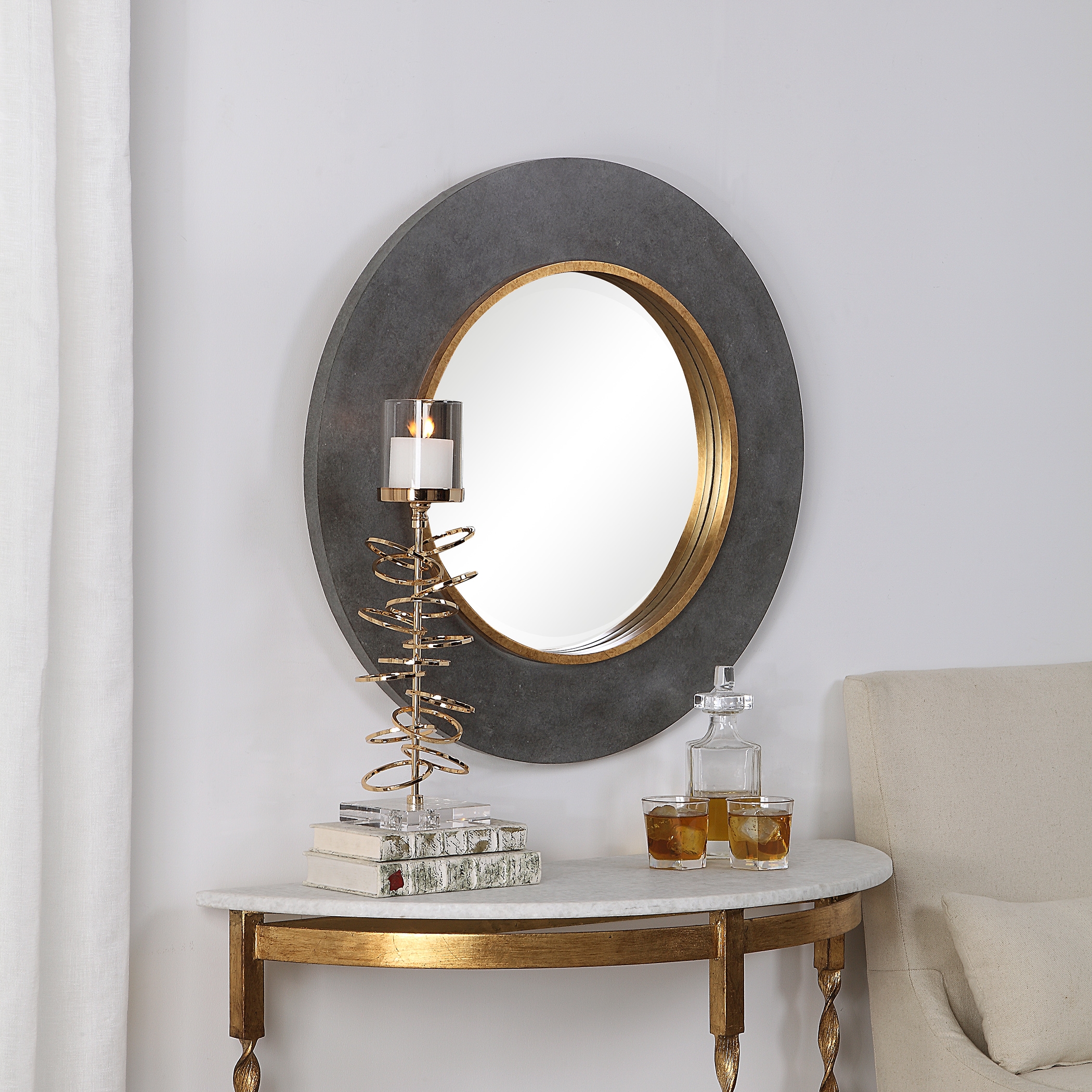 Saul Round Mirror - Image 2