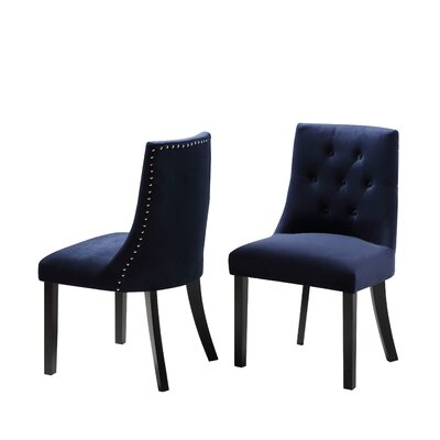 Pascarella Tufted Velvet Upholstered Parsons Chair (set of 2) - Image 0