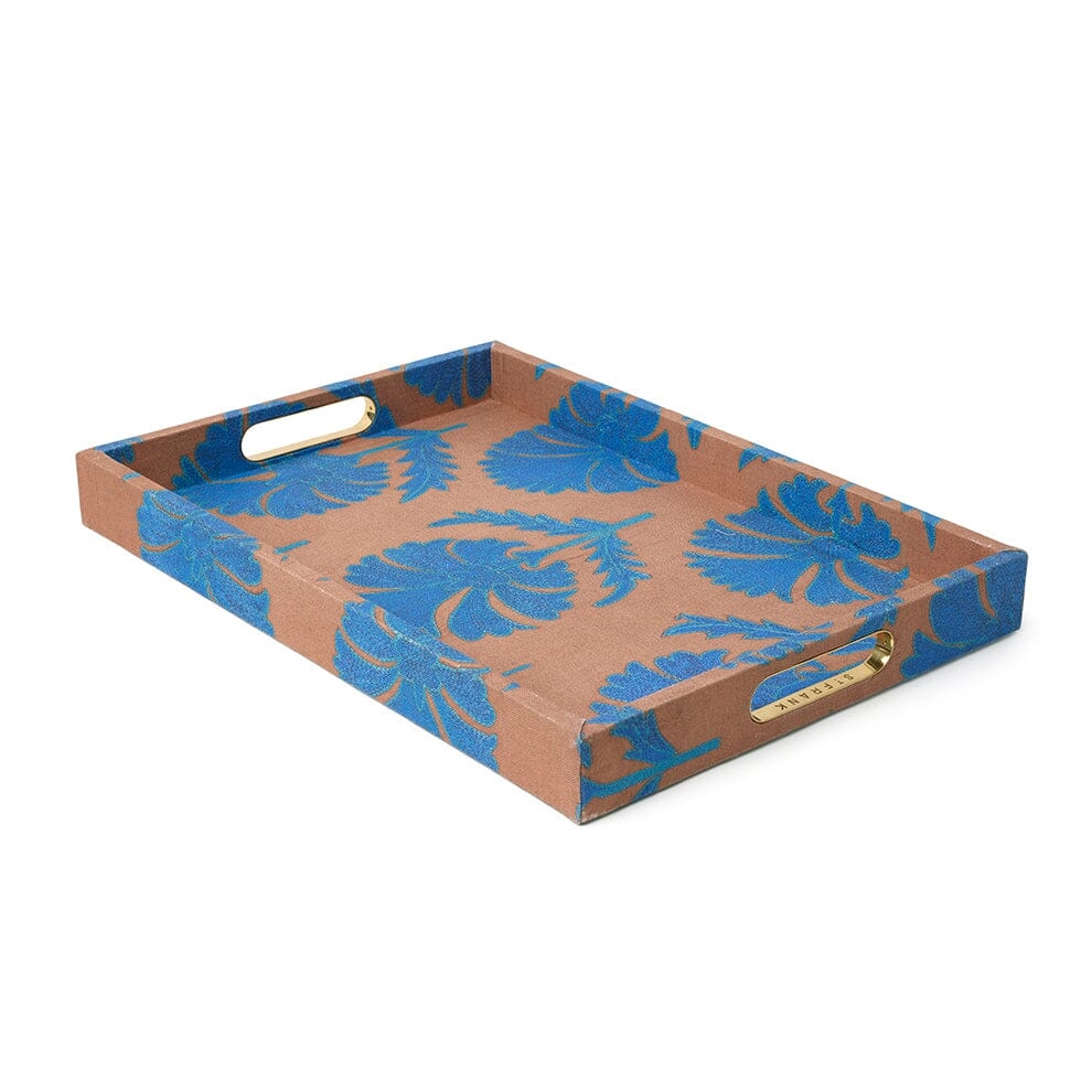 Turquoise Daisy Suzani - Large Tray - Image 0