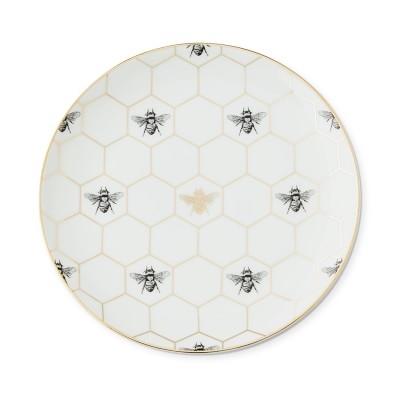 Honeycomb Appetizer Plates, Set of 4, Bee - Image 0