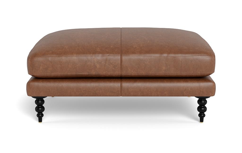 Maxwell Leather Ottoman by Apartment Therapy - Image 0