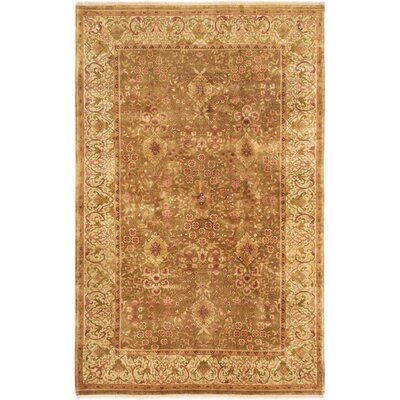 One-of-a-Kind Doney Hand-Knotted 2010s Jaipur Brown 5'8" x 8'9" Wool Area Rug - Image 0