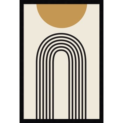 Retro Mountain Sunrise by The Creative Bunch Studio - Picture Frame Graphic Art on Paper - Image 0