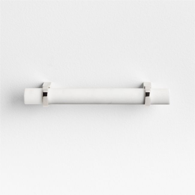 Modern Marble Chrome Silver Cabinet Drawer Bar Pull 4" - Image 0