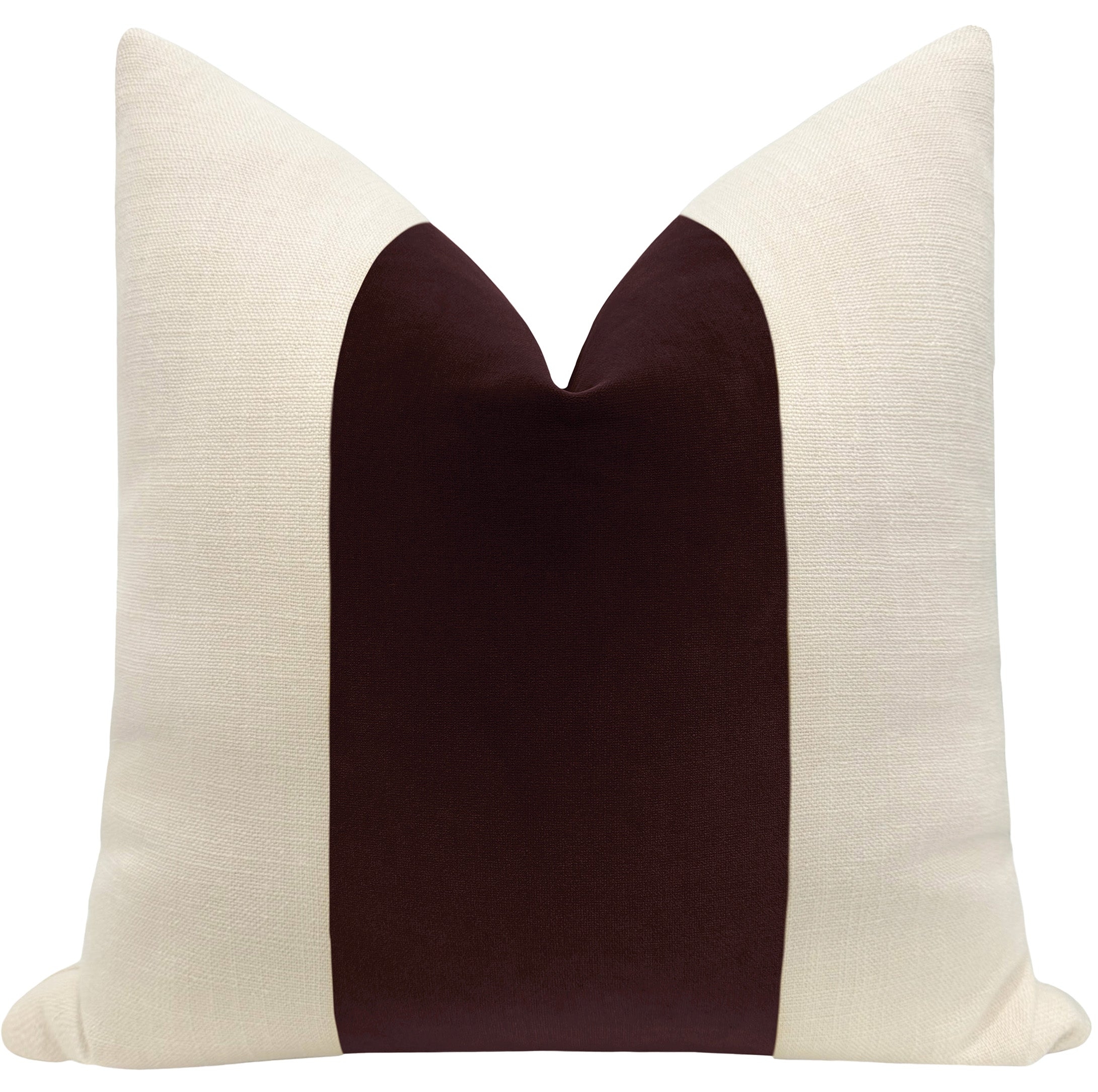 PANEL :: SIGNATURE VELVET // MERLOT - 20" X 26" STANDARD SHAM - Image 0