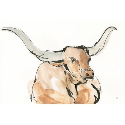 Longhorn I by Chris Paschke - Wrapped Canvas Painting Print - Image 0