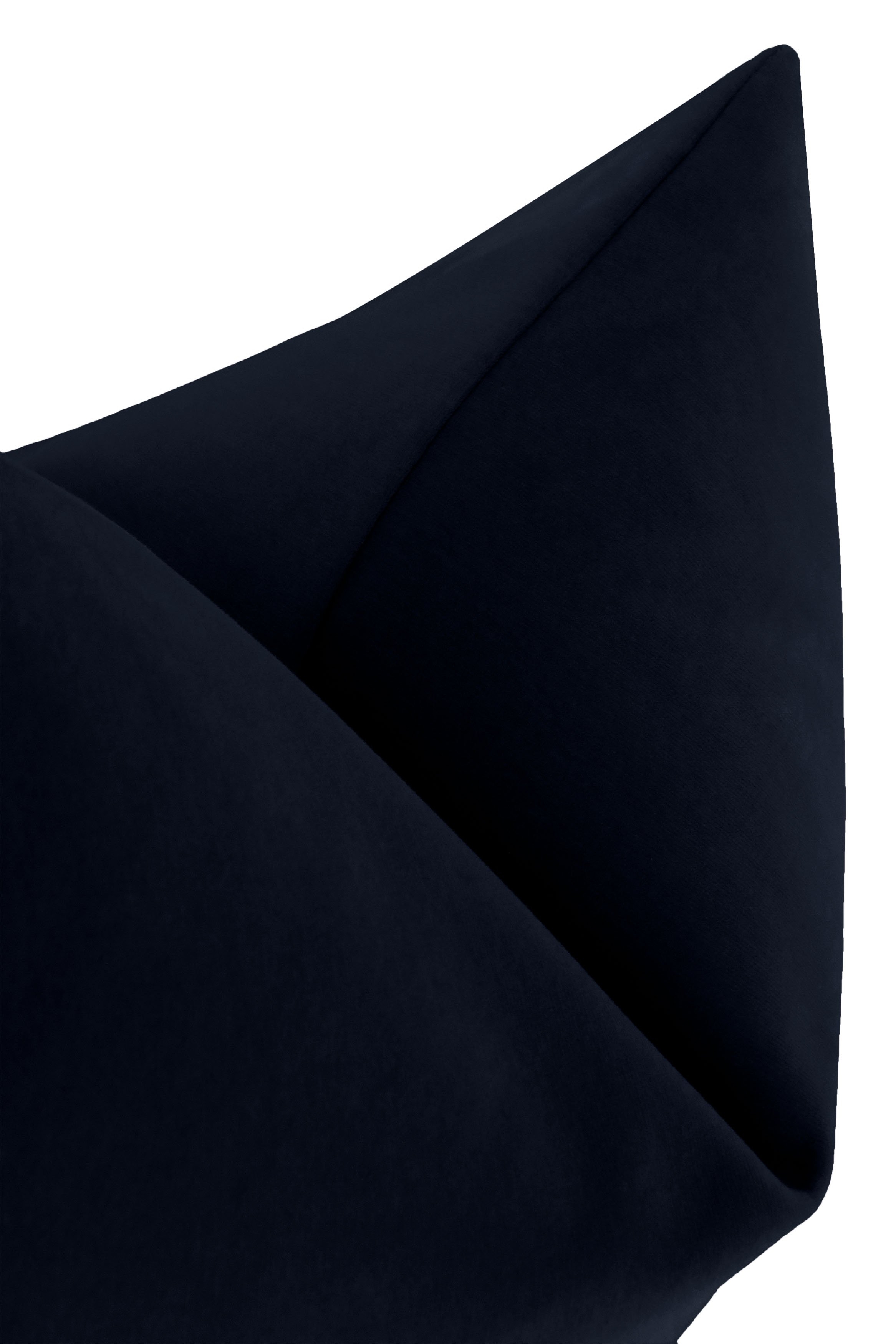 Studio Velvet Throw Pillow Cover, Navy Blue, 20" x 20" - Image 1