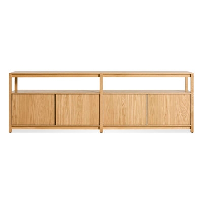 Open Plan Large Low Bookcase With Storage - Image 0