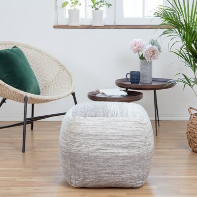 Kinley 20" Square Pouf Ottoman - Image 1