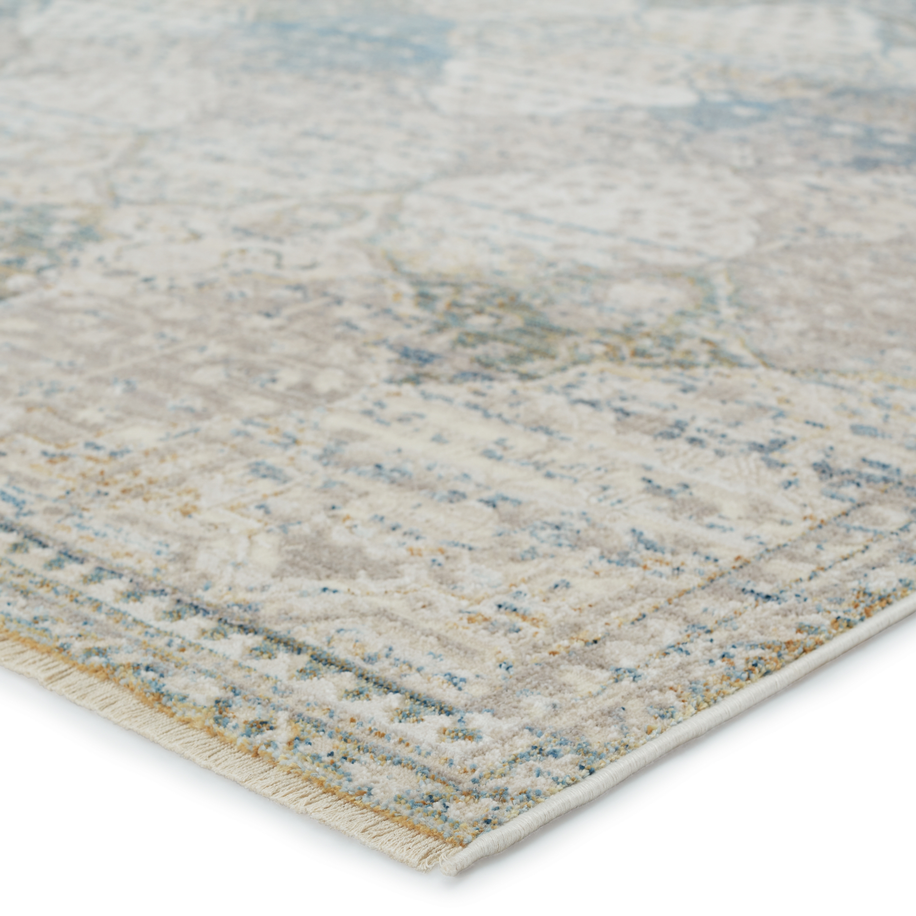 Vibe by Prado Trellis Blue/ Gray Area Rug (5'X7'10") - Image 1