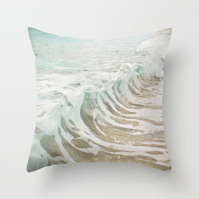 Sea Foam Throw Pillow by Cassia Beck - Cover (20" x 20") With Pillow Insert - Outdoor Pillow - Image 0