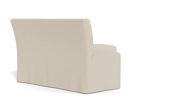 Dorian Slipcovered Petite Left Banquette - Image 1