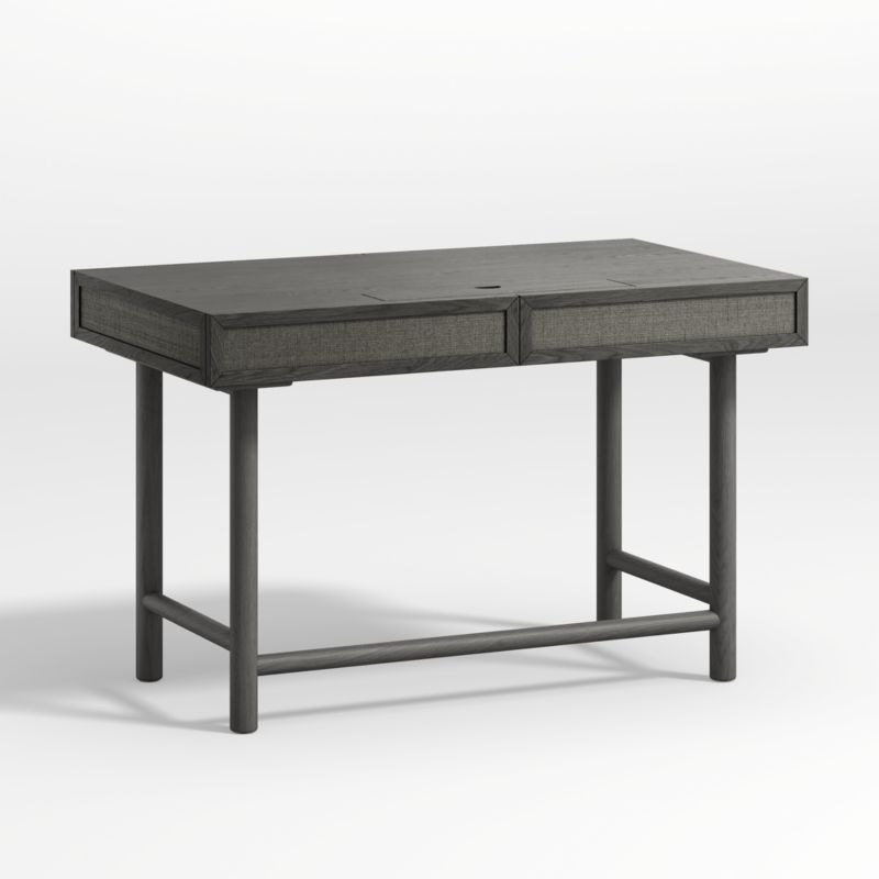 Emmer 48" Charcoal Oak Desk with Outlet - Image 5