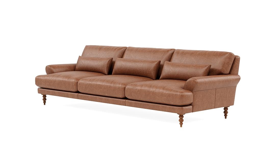 Maxwell Leather 3-Seat Sofa by Apartment Therapy - Image 2