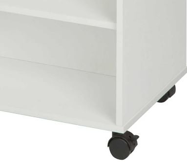 Crafts Supplies Rolling Storage Cart, White, 20"W x 34"H - Image 4