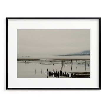 Minted Fog At The Beach, 24X18, Full Bleed Framed Print, Black Wood Frame - Image 3