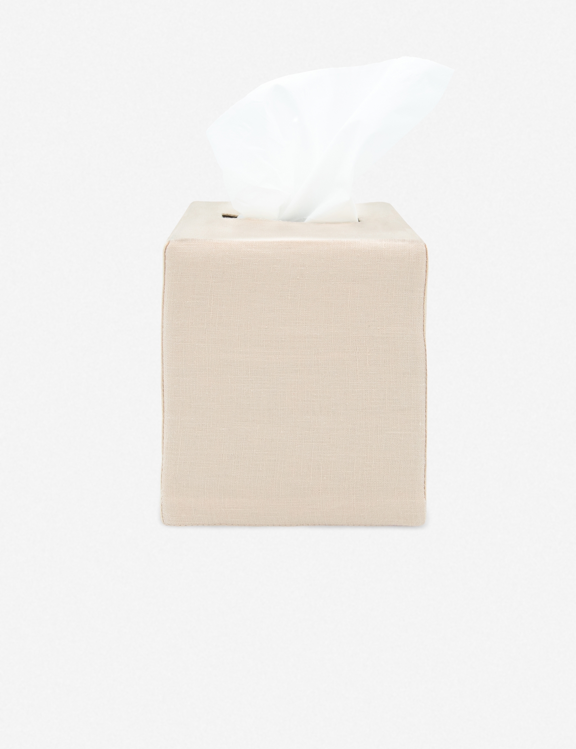 Tyla Tissue Box Cover, Oat Milk - Image 1
