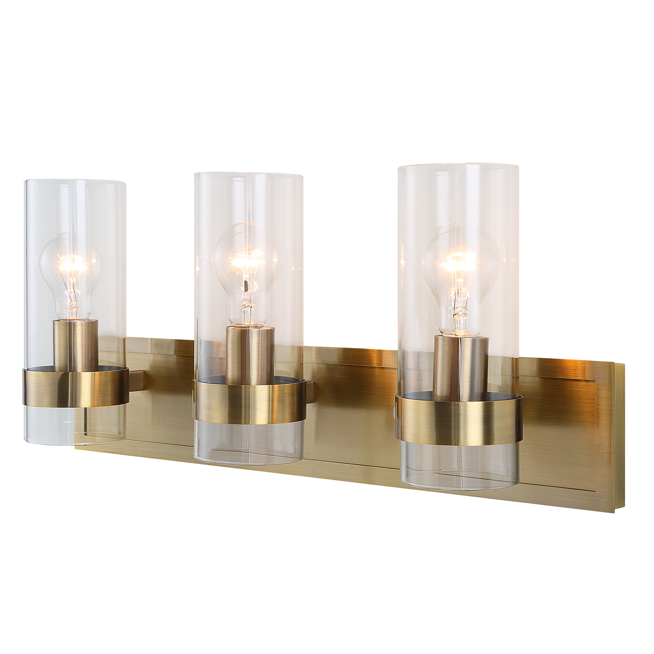 Cardiff Antique Brass 3 Light Vanity - Image 2