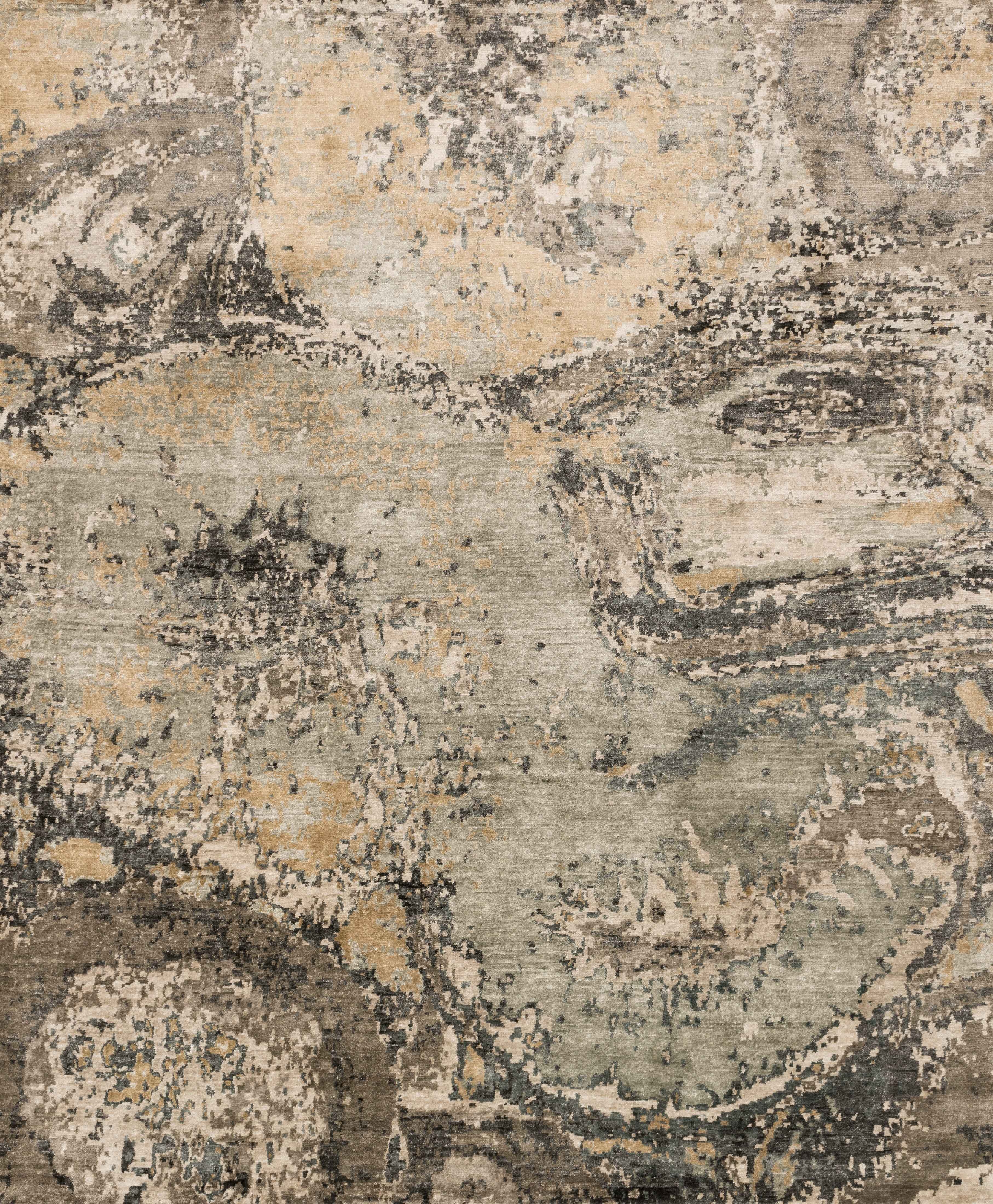 Loloi Elixir Silver / Teal 5'-6" x 8'-6" - Image 0