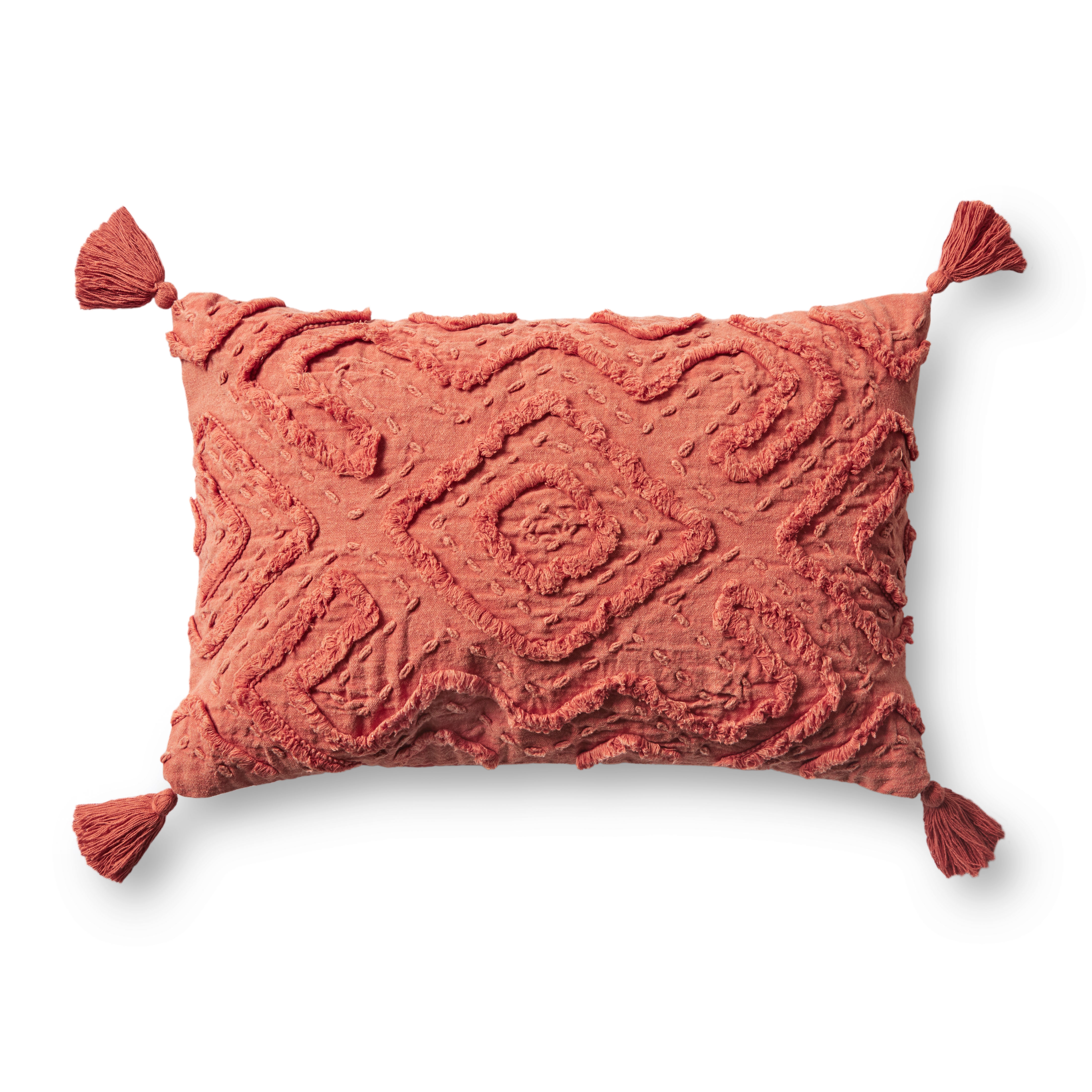 ED Ellen DeGeneres Crafted by Loloi Pillows PED0018 Rust 13" x 21" Cover Only - Image 0