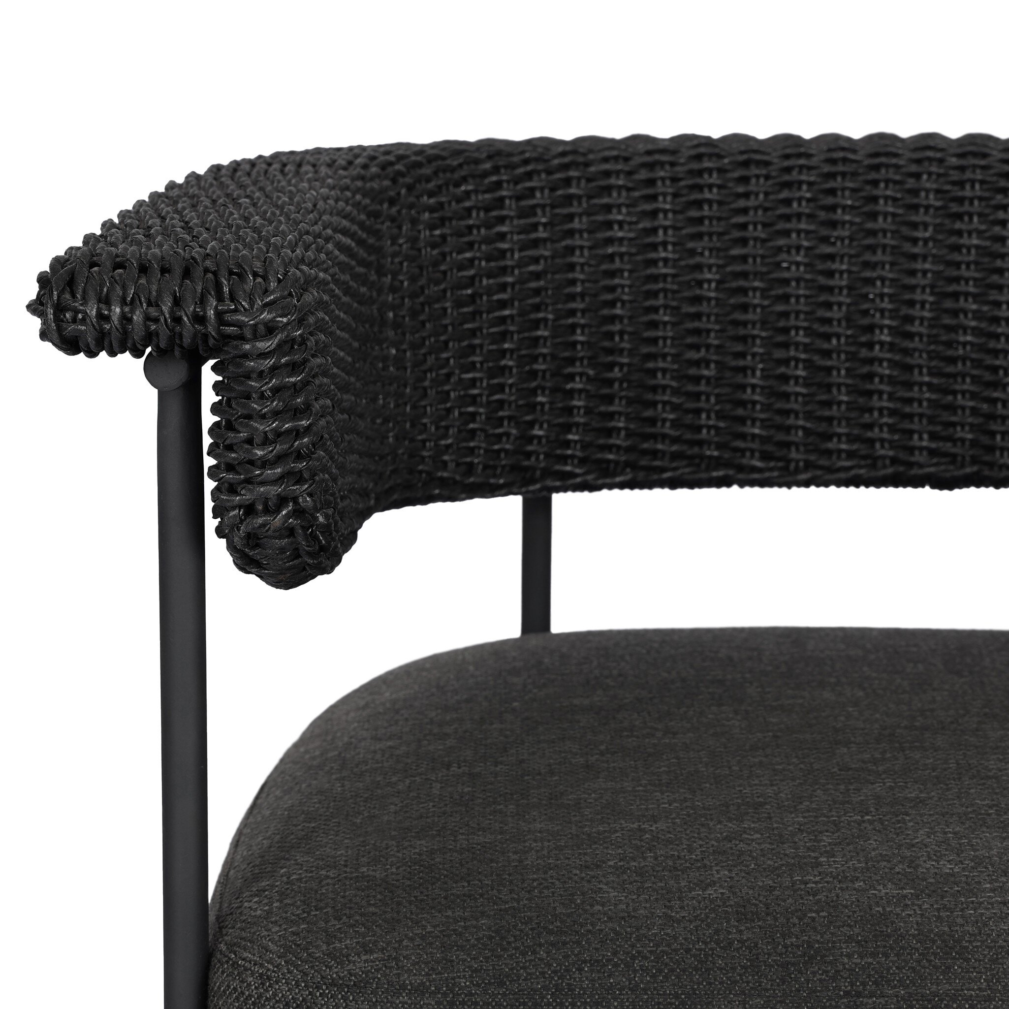 Carrie Outdoor Stool - Ellor Black - Image 11