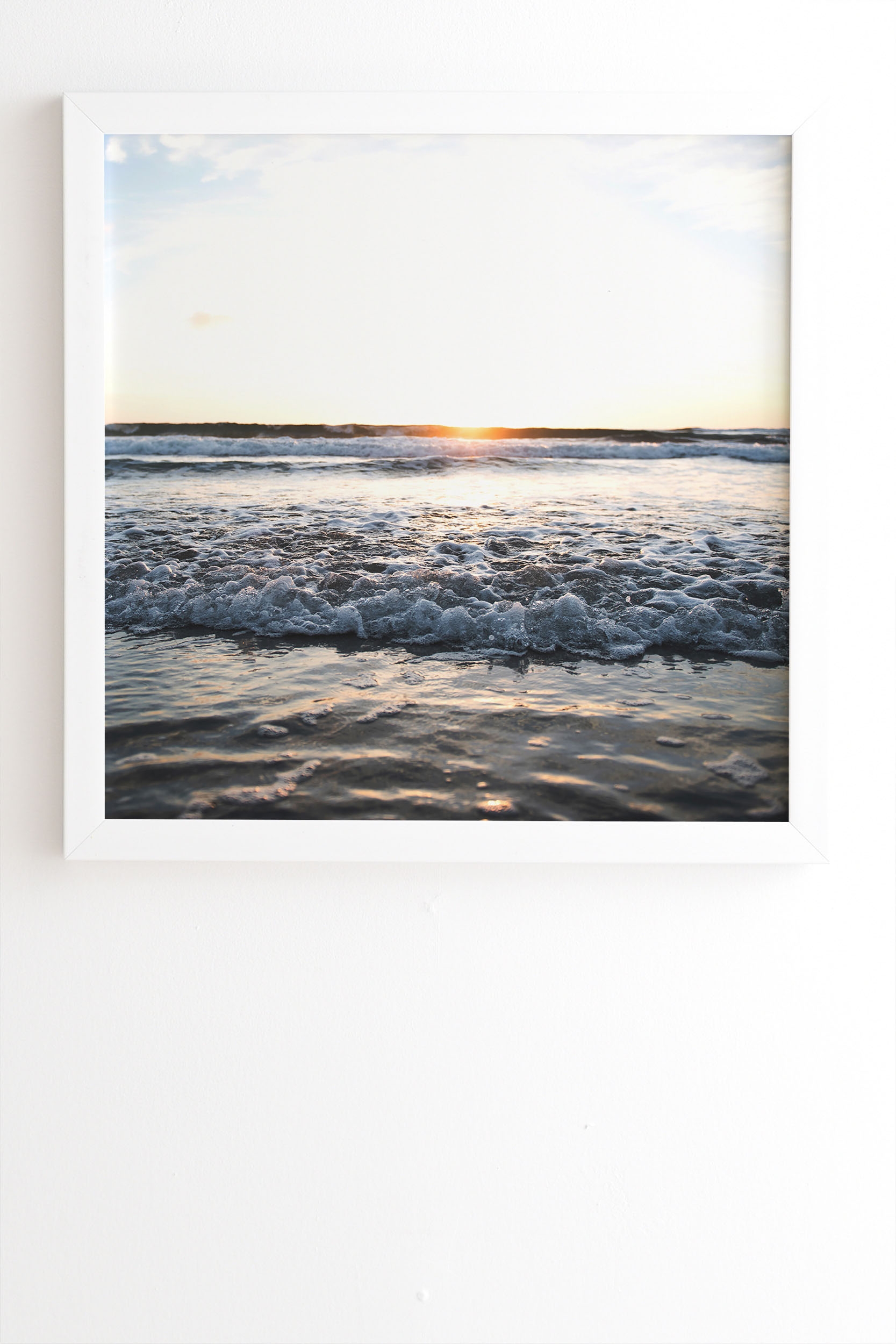 Sundown by Bree Madden - Framed Wall Art Basic White 11" x 13" - Image 1