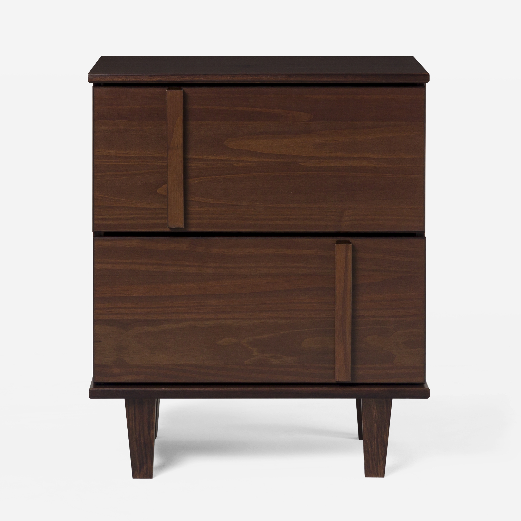 20" Modern Solid Wood Nightstand - Walnut - Image 1