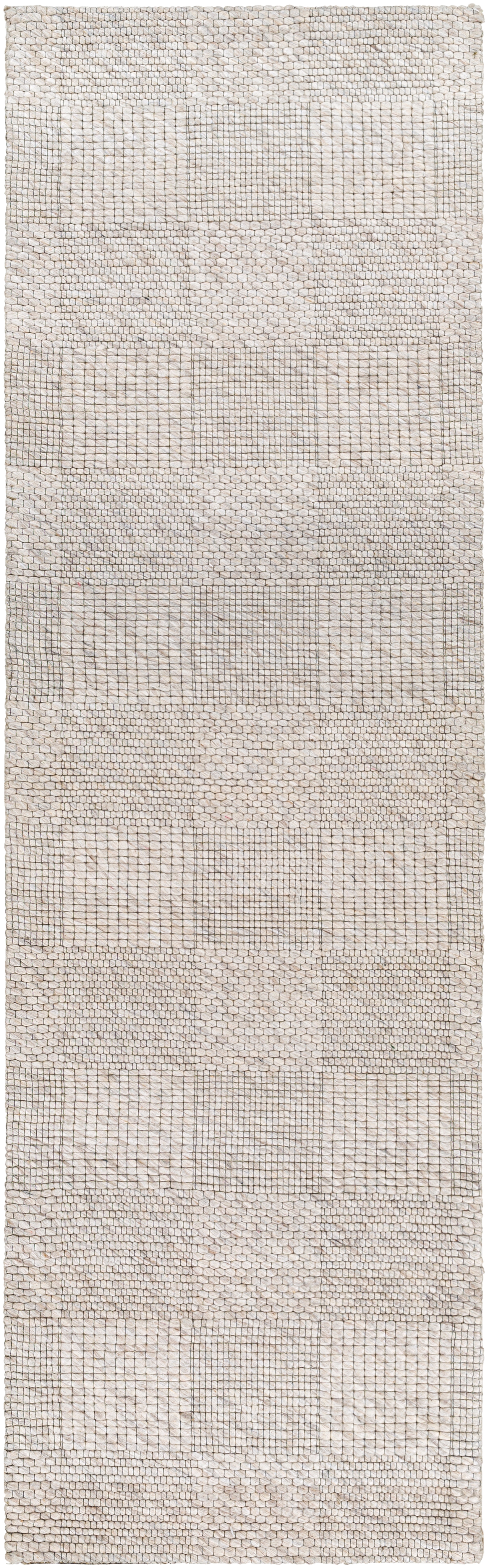 Colarado Beige Indoor 2'6" x 8' Handmade Rug - Image 0