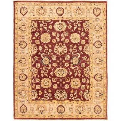 One-of-a-Kind Lache Hand-Knotted 2010s Chobi Beige/Brown 8'1" x 9'10" Wool Area Rug - Image 0