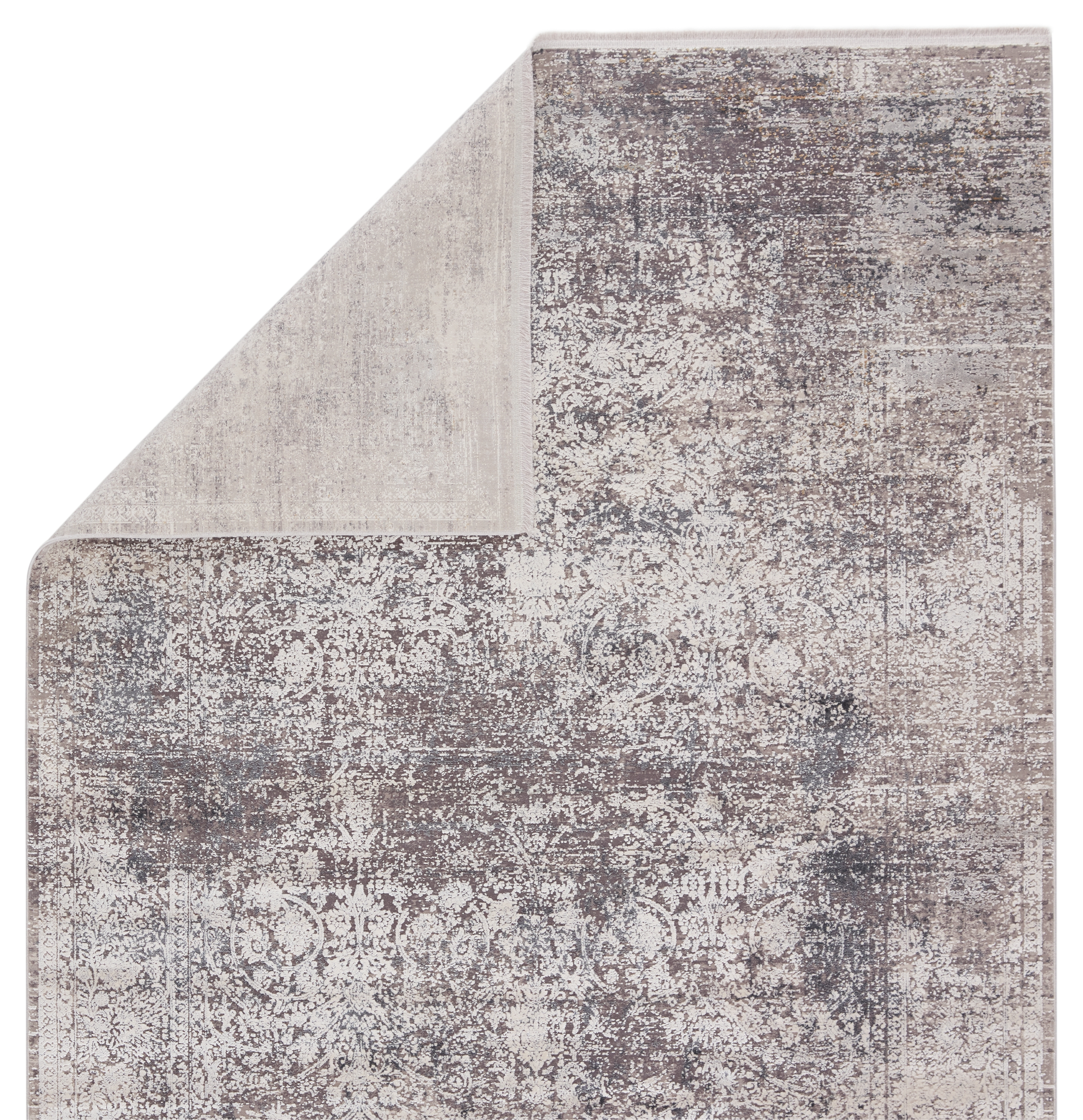 Aster Oriental Gray/ White Area Rug (9'X13') - Image 2