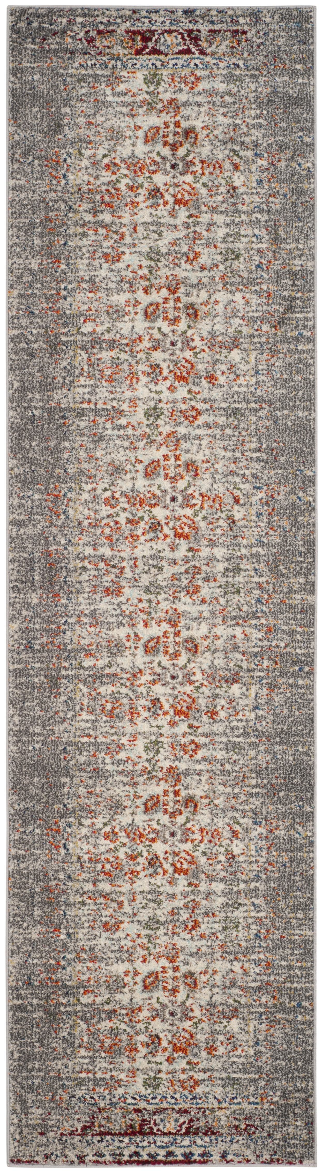 Arlo Home Woven Area Rug, MNC208T, Grey/Ivory,  2' 2" X 8' - Image 0