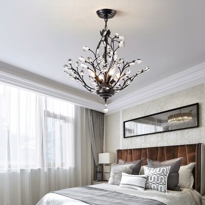 Roberge 4 - Light Unique Classic / Traditional Chandelier with Crystal Accents - Image 0