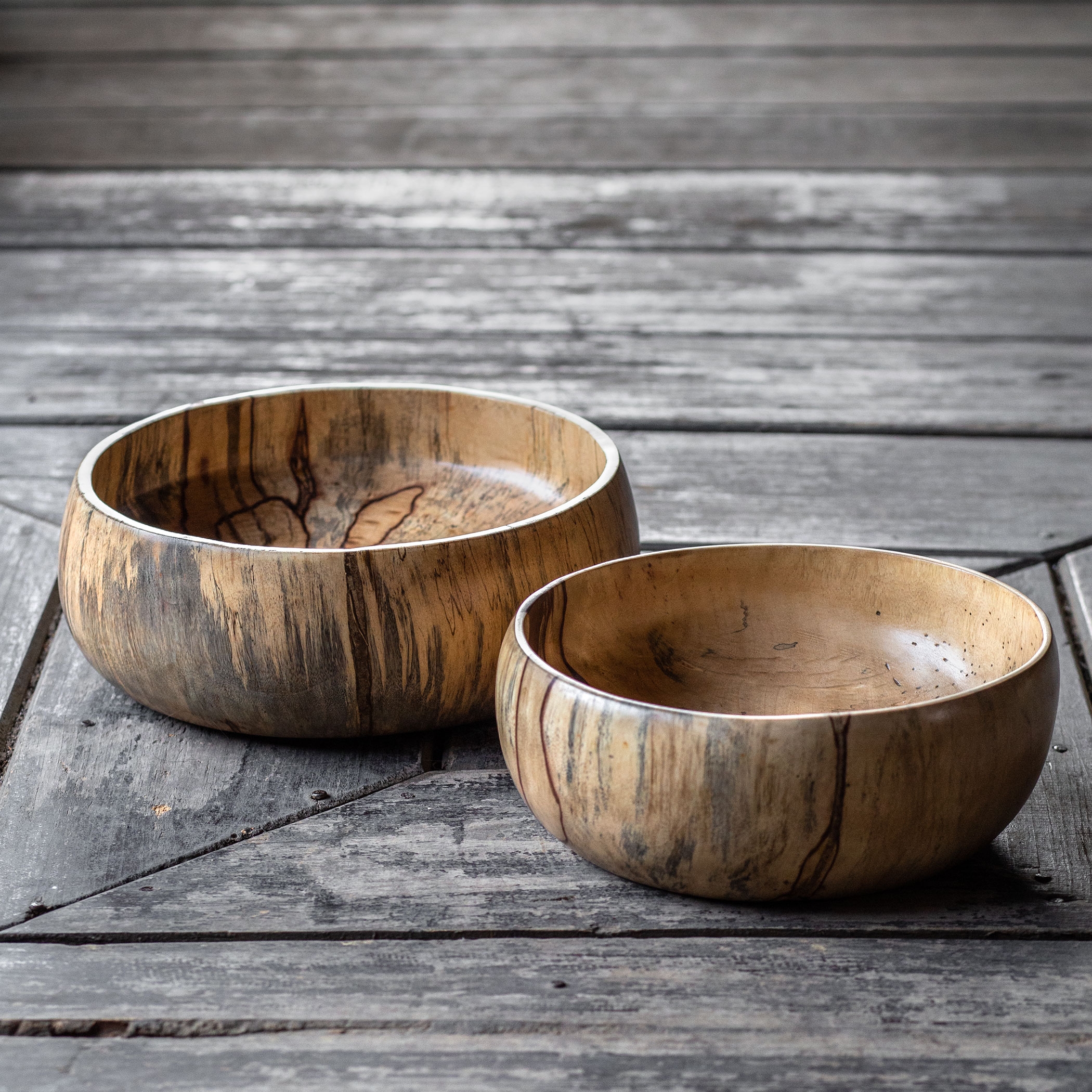 Tamarind Wood Bowls, S/2 - Image 0