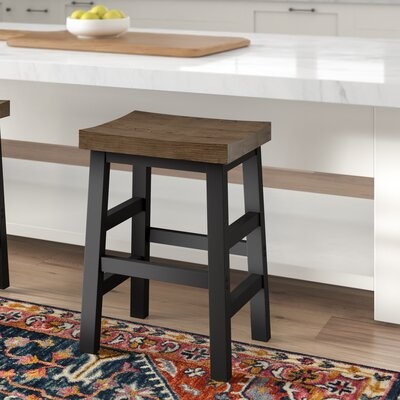 Mistana Solid Wood 26" Counter Stool - Image 0